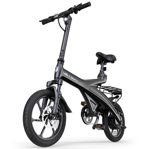 Jetson OTG Elite Portable Folding Electric Bike with Pneumatic 16" Tires, Black