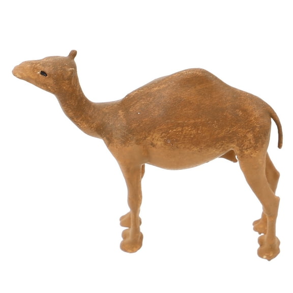 Desert Toys Camel Statue Animals Plush Miniature Figurines Light Brown