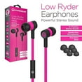 thumbnail image 6 of HyperGear Low Ryder 3.5mm Earphones with Microphone - Pink/Black, 6 of 6