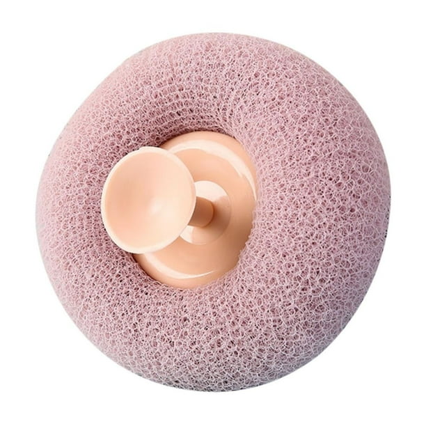 Cepillo de limpieza con esponja de baño, supersuave, exfoliante, para ducha, masaje, cuerpo, para adultos y niños, con bola de baño con ventosa.