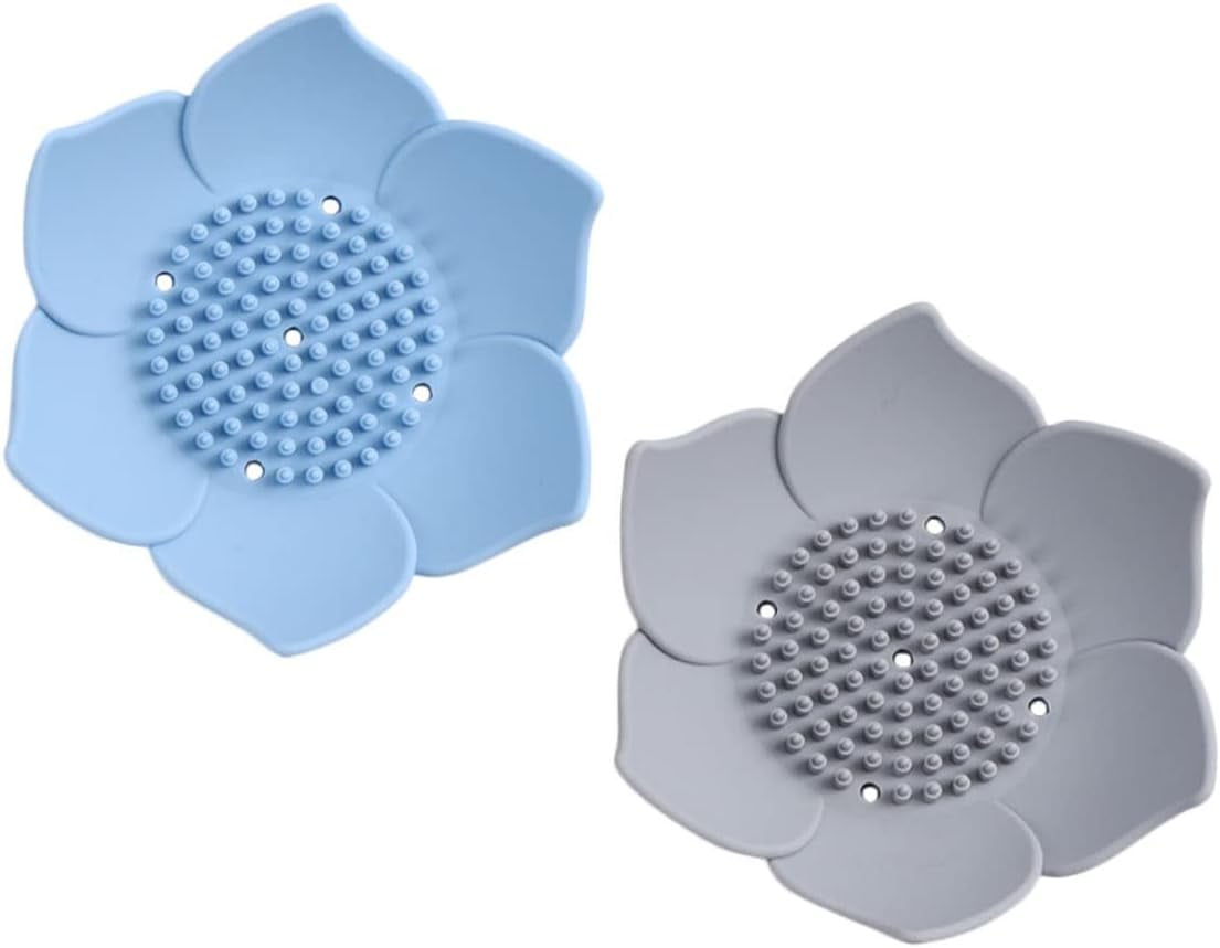 2pcs Soap Tray Sink Tray Countertop Soap Dish Draining Soap Tray Tub