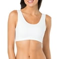 thumbnail image 3 of Fruit of the Loom Women's Tank Style Cotton Sports Bra, 3-Pack, Style-9012, 3 of 7