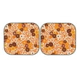 thumbnail image 7 of Balery Hippie Ditsy Floral Sun Shield 2 Pack For Car Front Windows Foldable Sun Visor Protector Blocks Max Uv Rays And Keeps Your Vehicle Cool For Most Sedans Suv Truck, 7 of 7