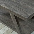 thumbnail image 3 of Narrow Side End Table with Storage Shelf, Wood Nightstand Sofa Table for Living Room, Bedroom, Gray, 3 of 6