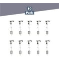 thumbnail image 3 of STAS 10-Pack Picture Molding Hook Set - Includes Crown Moulding Hooks + Clear Looped end Cables + STAS smartspring Picture Hook Chrome/Silver Picture Rail Hooks, 78 inch Cord, Adjustable Hook, 3 of 8
