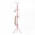 thumbnail image 3 of HONEIER Coat Rack, 68.9" Metal Coat Rack Stand with 12 Hooks Standing Coat Rack for Entryway Bedroom Living Room, Pink, 3 of 9