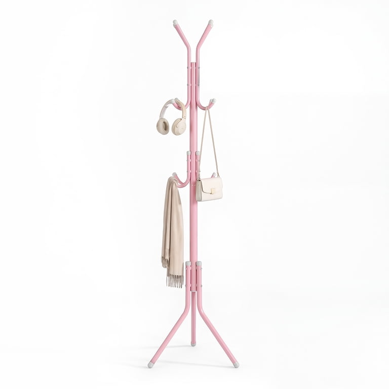 68.9x17.7in Steel Coat Rack, Freestanding, Assembled, Living Room