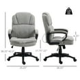 thumbnail image 2 of Massage Office Chair with 2 Vibration Points USB Power Light Gray, 2 of 9