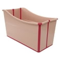 thumbnail image 3 of 150L Pink Portable Foldable Bathtub 38.19*18.5in for Homes, Apartments, Hotels, 3 of 16