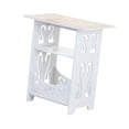thumbnail image 4 of Mesa auxiliar de sofá, mesa auxiliar de 3 niveles con almacenamiento, mesita de noche moderna, mesa auxiliar pequeña, mesa de bebidas para dormitorio,, 4 of 8
