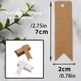 thumbnail image 2 of Sonducket Etiquetas de 100 Uds., tarjetas colgantes de papel Kraft, precio hecho a mano en blanco, regalo sin terminar, accesorios de adorno para Ropa, zapatos y accesorios Miscelánea Blanco, 2 of 6