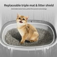 thumbnail image 6 of OUDOSPRS Automatic Cat Litter Box Self Cleaning, Smart Litter Box for Multiple Cats with 10 Safety Sensor Radars, 100L Electric Cat Box with APP-Control, Odor Control, Quiet Operation, Gray, 6 of 10