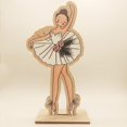 thumbnail image 4 of Figuras de madera navideñas, esculturas artesanales, regalos de oficina para Año Nuevo. Princesa, 4 of 9