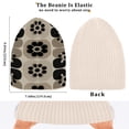 thumbnail image 4 of BZSMCE Winter Beanie Hats Casual Warm Cozy CapMid - Century Floral Grid Art Pattern, 4 of 7