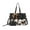 Black, variant on Tote Handbags for Women Pu Leather Purse Shoulder Bag Satchel Top Handle for Ladies,Brown