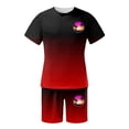 thumbnail image 3 of toraway Men's Suits Regular Fit Autumn Men's Summer Short Sleeved Round Neck Home Short Sleeved T Shirt Set M, 3 of 4