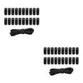 thumbnail image 1 of pitrice Pack of 20 Plastic Cord Locks with Spring Loaded Slider and Bungee Cord Style 10m pcs Black Style 2 2Set, 1 of 6