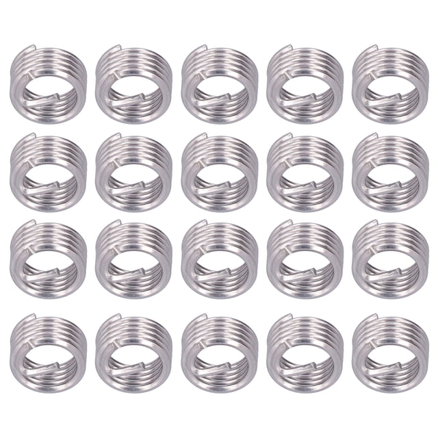 Greensen 20 Pcs Fil de Réparation M12 x 1.75 Filetage Écrou d'Extension Consommables, Kit de Réparation de Fil