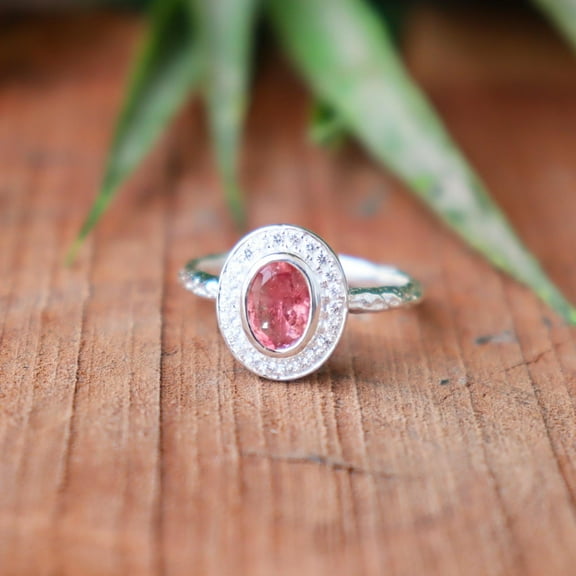 Pink Tourmaline Ring, 925 Sterling Pure Silver Ring, Charm Ring, Engagement Ring, Women Ring, Anniversary Ring, Personalized Gift Ring,,,,,,