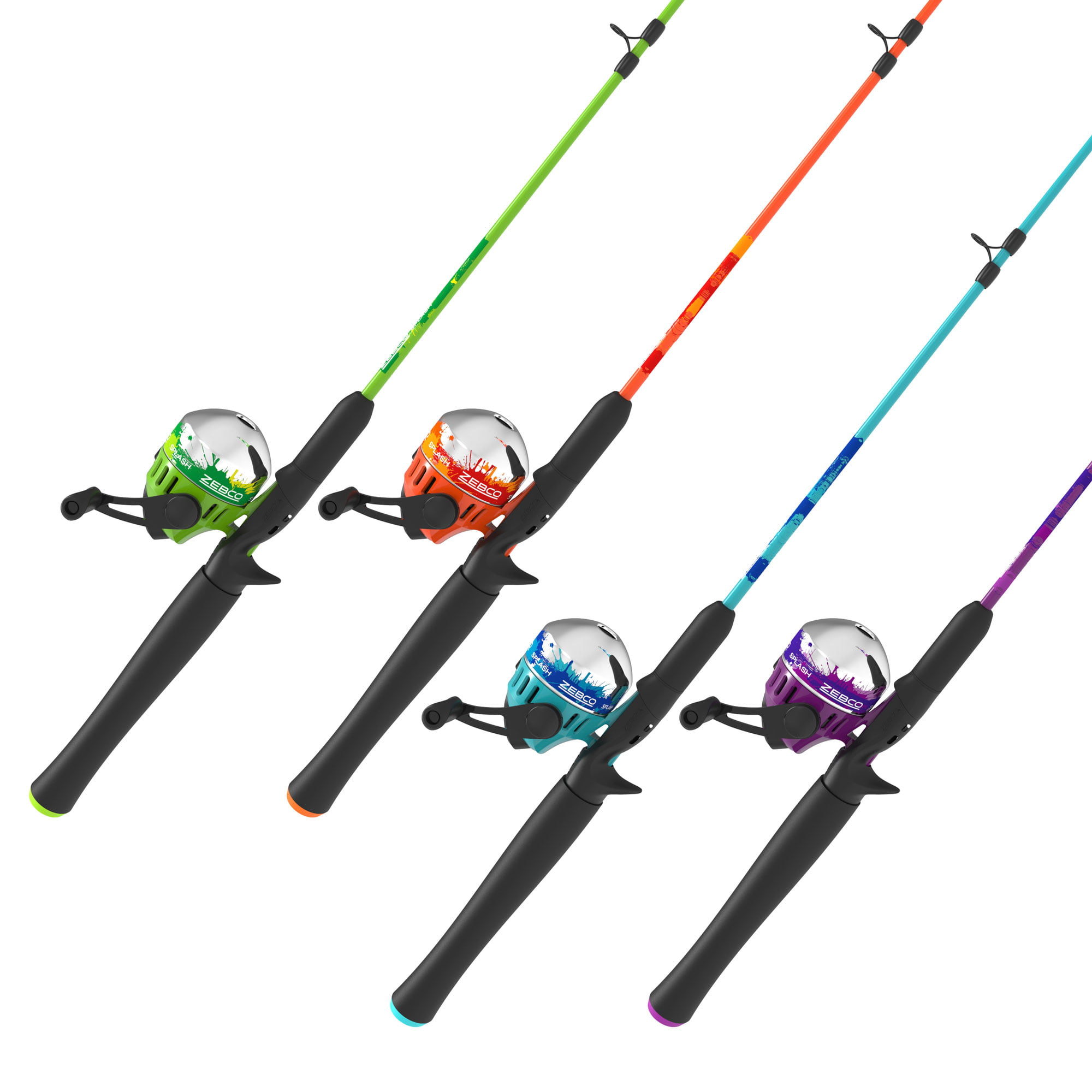 Zebco Splash Spincast Fishing Rod and Reel Combo Bright