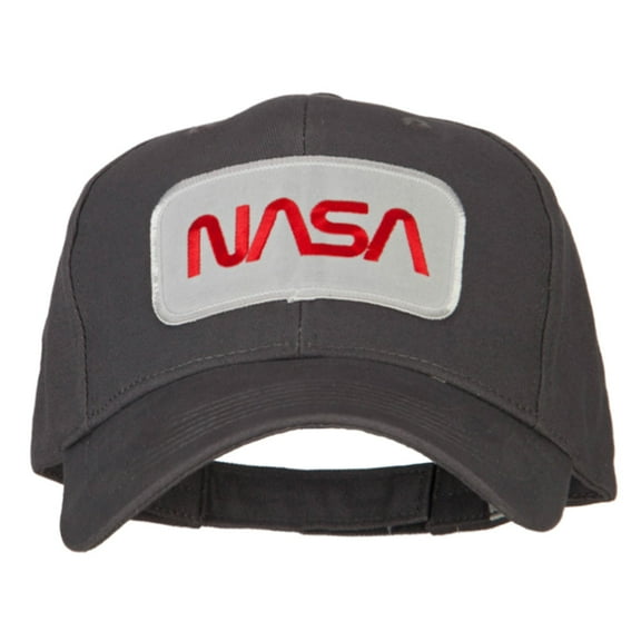 NASA Logo Patched New Big Size High Profile Cap - Grey XL-3XL
