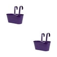 thumbnail image 3 of Transemion Iron Colorful And Practical Balcony Planters Railing Hanging For Stylish Garden Different Rainbow Purple 2Set, 3 of 6