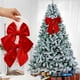 thumbnail image 1 of Adorno Navideño de Terciopelo con Forma de Lazo Pequeño para Árbol de Navidad, Decoración para Ventanas, Adornos Navideños., 1 of 6