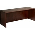 thumbnail image 3 of Boss Office Products 66 Inch Executive U-Shape Desk with Box/Box/File Storage Pedestal and 4 door Hutch, Mahogany, 3 of 7
