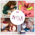 thumbnail image 5 of Qaba 3-Piece Kids Wooden Table and Chair Set with Crown Pattern Gift for Girls Toddlers Arts Reading Writing Age 2-4 Years Pink, 5 of 10