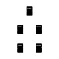 thumbnail image 3 of maskred Tremolo Cavity Cover Wear-resistant Back Plate Rustproof Back Cover Guitar Pickguard DIY Accessories Scratch Plate Black 5Set, 3 of 6