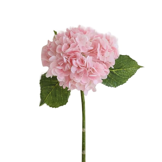 HOT!Maojin Flores artificiales de hortensias para exteriores, plantas falsas resistentes a los rayos UV, flores de plástico sintético para plantas colgantes interiores y exteriores