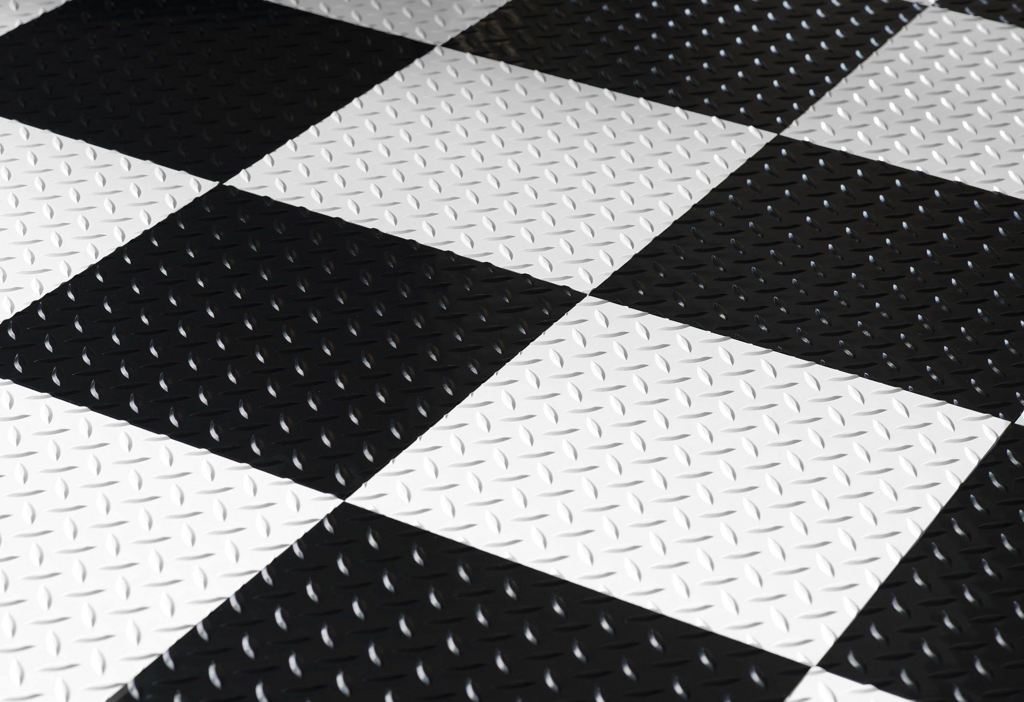G-Floor 12" x 12" Diamond Tread RaceDay Peel and Stick Tile - Midnight Black 20-Pack - image 2 of 4