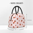 thumbnail image 2 of Yiaed Strawberry Print Lunch Bag Adult Insulated Lunch Box, Leakproof Cooler Food Lunch Containers Reusable High Capacity Lunch Tote Bags-One Size, 2 of 6