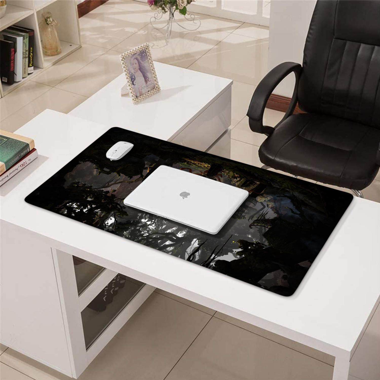 Wukong Gaming Mouse Pad Non Slip Cool Rubber Mousepads for Table Desk Ancient Buildings, Deep in the Forest Mousepad Gaming for Computer Wireless Mouse Decoration (31.5x15.7in)