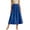Blue, variant on Beach Skirts for Women Midi Length Slim Fit Hawaiian Soft & Lightweigh Women's Flowy Handkerchief Hemline Midi Skirt