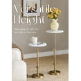 thumbnail image 4 of Mesa para bebidas de mármol de altura ajustable Goodinough White Marble, 4 of 7