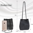 thumbnail image 3 of BU FA Black Evening Clutch Bag Bling Crystal Rhinestone Purse for Women Sparkly Handbag Crossbody Bucket Bag for Evening Wedding Party Prom, 3 of 6