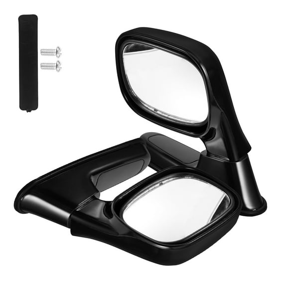 jojofuny 1 Pair Classic Black Side Mirrors for Cars Enhances .7x5.1x4.5in