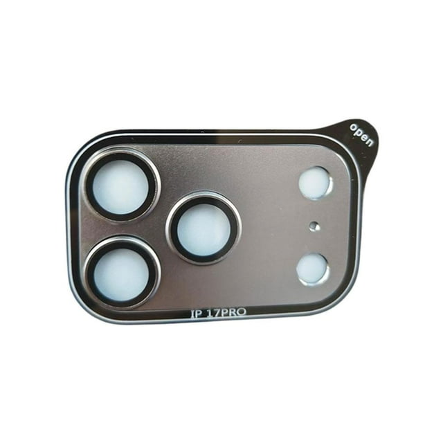 Pour iPhone 17 Series Protecteur d'Objectif HD Antidéflagrant Anti-Empreintes Résistant aux Rayures Verre Trempé Auto-Réparant Rayures Mineures Cadre en Métal Mat