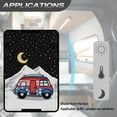 thumbnail image 5 of POLERO RV Door Window Shade, Foldable Hook and Loop Fastener Blackout Window Cover, UV Rays Protection for Camper Trailer Door, Light-resistant Fabric (Cartoon RV Moon Night), 5 of 7