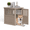 Light brown-1, variant on Decksplore All - Weather Dog House – Indoor/Outdoor, Slanted Roof ,UV - Resistant,HDPE Material,Waterproof, Ventilated, Multiple Sizes for XS - Large Dogs
