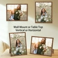 thumbnail image 6 of 11x14 Picture Frame, Brown 11 by 14 Photo Frame for Wall Gallery Display, Single, 6 of 7