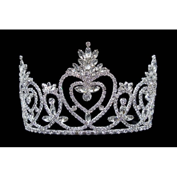 #16490 Pageant Praise Tiara with Combs - 4.5"