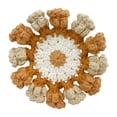 thumbnail image 1 of Crochet Coaster, Lily of the Valley Coaster, linda mesa de café Cup Mat Table de café Protector para comedor Café Decoración del hogar Beige marrón, 1 of 8