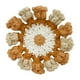 thumbnail image 1 of Posavasos de ganchillo para taza de bebida, aislante térmico, hecho a mano, de ganchillo, lirio de los valles. Beige marrón, 1 of 9