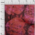 thumbnail image 2 of oneOone Cotton Poplin Red Fabric Abstract Leaf Texture Sewing Material Print Fabric By The Yard 56 Inch Wide, 2 of 4