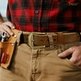 thumbnail image 4 of JASGOOD Genuine Leather Belt for Men Handmade Heavy-Duty Work Belt for Jeans Pants Holiday Gifts, 4 of 10