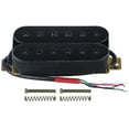 thumbnail image 1 of FLEOR Alnico 5 Électrique Guitare Chevalet Micros Humbucker Double Bobine-Noir, 1 of 4