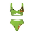 thumbnail image 4 of Rocae Drink Coffee And Do Good for Bikini Set for Women Two Piece Sexy High Swimsuits Split Crossover Bikini XX-Large, 4 of 9