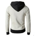 thumbnail image 3 of IROINNID Men's Hoodie Zip Up Long Sleeve Solid Color Casual Thickened Sweater Autumn And Winter Jacket Sport Outdoor Fake Two-piece Jacket, 3 of 5